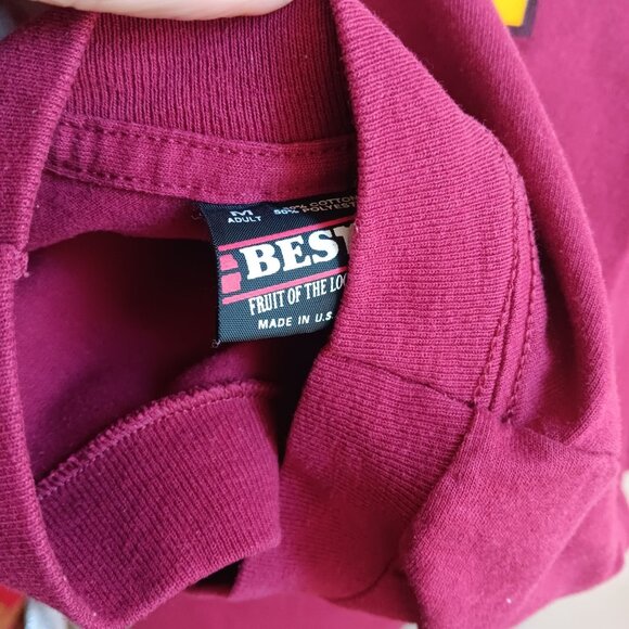 Vintage Medium T-shirt Single Stitch 1993 Official Cornhusker State Games M Red - Picture 4 of 6